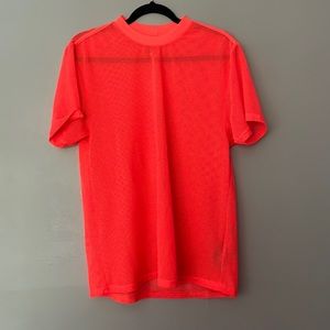 Without Walls bright orange mesh tee. Large. Still has plastic tag.